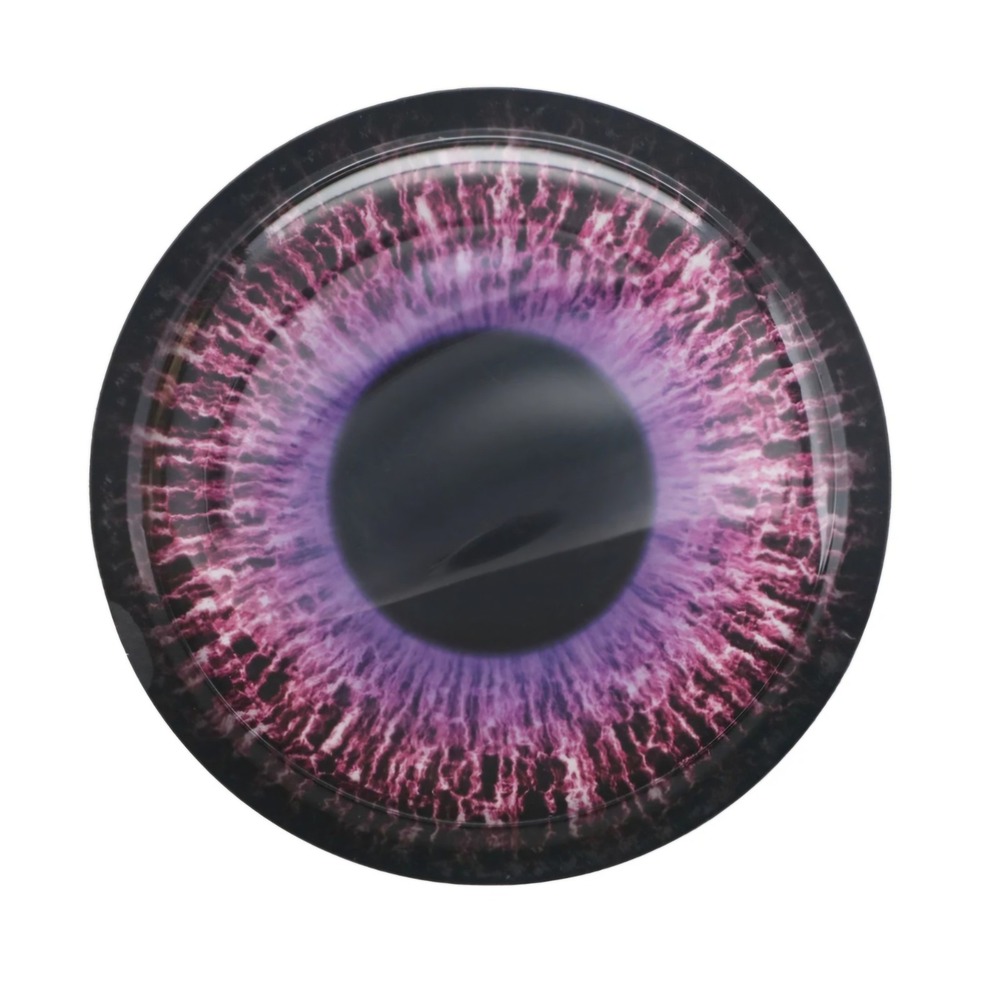 6" Plastic Halloween Adhesive Giant Dragon Purple Eyes Creature Monster 2pc Deco